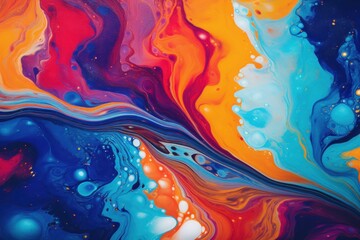 Fototapeta premium a colorful swirls of paint