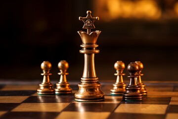 Chess board game concept of business ideas and competition and strategy ideas