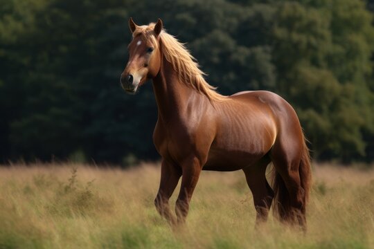 a horse standing in a field