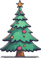 Obraz premium Christmas Tree - Merry Christmas 