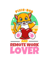 Pixie Bob And Remote Work Lover