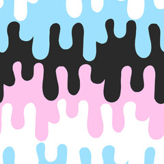 Cute Pastel Goth Pink and Blue Melting background repeating