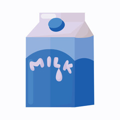Milk carton icon clipart isolated vector illustration