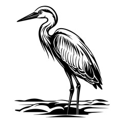 Heron Stork - obrazy, fototapety, plakaty