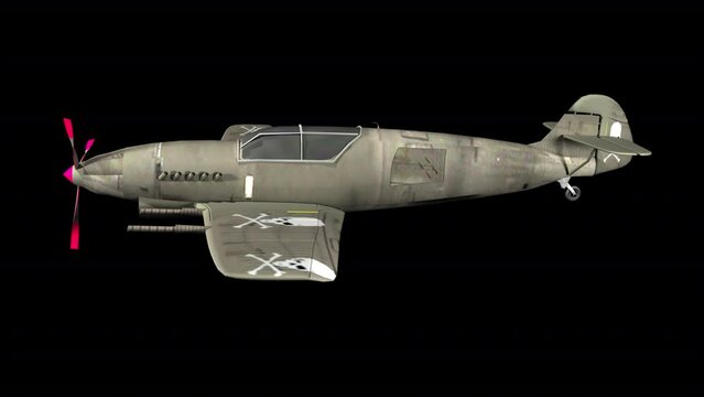 Military Airplane Flying Side View Transparant 