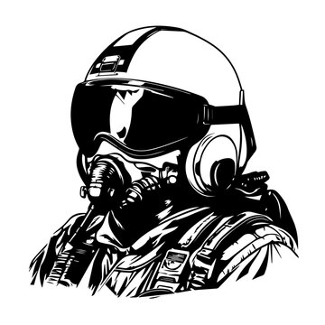 Jet Fighter Pilot Helmet