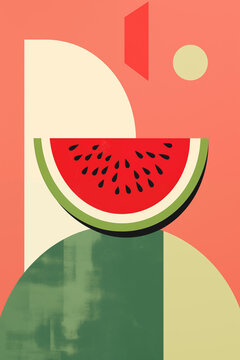 Abstract Colorful Watermelon Art | Generative Ai 