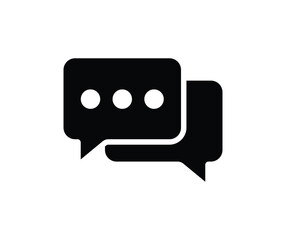 Message icon. Collection of vector symbol on white background. Vector illustration.