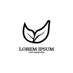 Leaf Icon Vector Illustration. Leaf Logo.