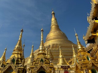 YANGON, MYANMAR - 26th Aug, 2023 : Shwe Dagon Pagoda, Yangon, Myanmar.
