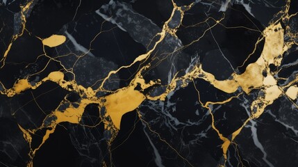 black and golden marble background