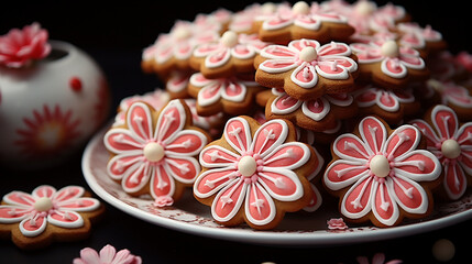 Obraz na płótnie Canvas pink and white cupcakes