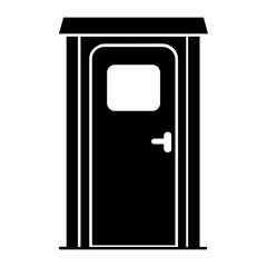 Simple Icon of Portable Toilet