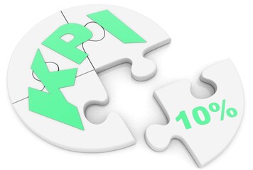 KPI. 3d Render Illustration.