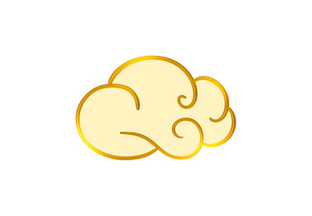 chinese clouds gold
