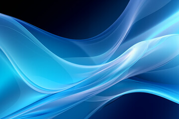 Fototapeta premium abstract blue wave background