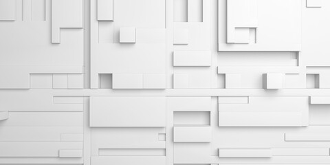 Geometric abstract white background. Tiled style