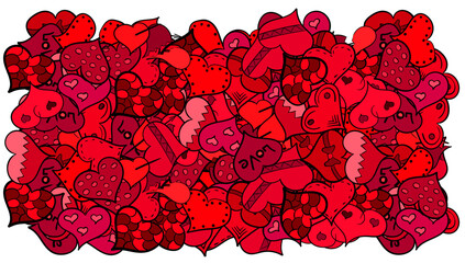 Background of hearts for Valentine's Day. Festive background for your design