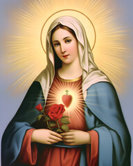 Immaculate heart of virgin Mary, mother of god