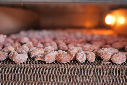 precessing peanuts in a machine