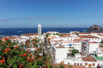 View of the town of Garachico in Tenerife. Canary Islands, Spain