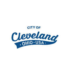 City of Cleveland lettering design. Cleveland, Omaha typography design. Vector and illustration. - obrazy, fototapety, plakaty