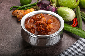 Indian cuisine - spicy chicken vindaloo