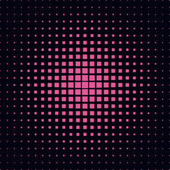Halftone Dynamics and Metal-Inspired Designs. seamless dot background texture halftone pattern. Dynamic square shapes in shades of  Pink . metal-inspired art concept illustrations with halftone .