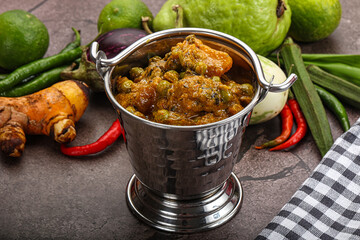 Indian traditional cuisine Aloo mutter