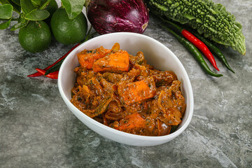 Indian cuisine - homemade mutter paneer