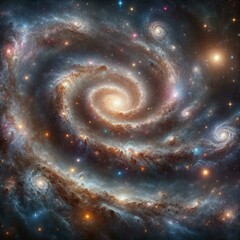 Harmony in the Cosmos: A Captivating Snapshot of Spiral Galaxies