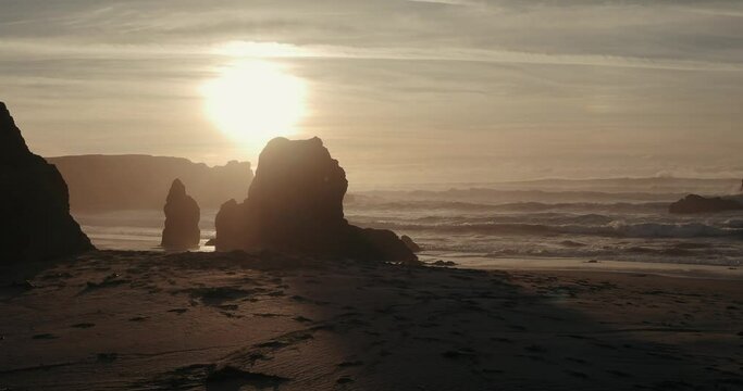 Beach scenes on the northern california coast 