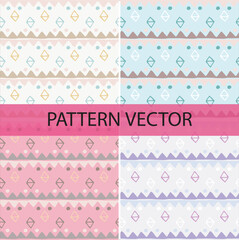  Pattern vector and background flowers pattern design