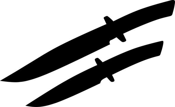 Knive silhouette icon vector illustration