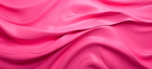 Obraz premium Vibrant Pink Fabric with Bold Wave Pattern - Close Up Shot for Textile and Fashion Design Inspiration Generative AI