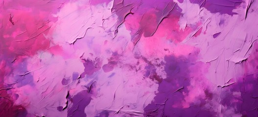 Vibrant Purple and Pink Abstract Artwork on Clean White Background for Modern Interior Design Generative AI