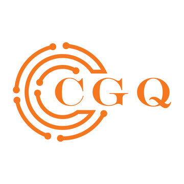 CGQ letter design. CGQ letter technology logo design on white background. CGQ Monogram logo design for entrepreneur and business