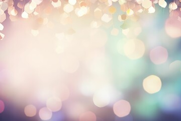 Fototapeta premium Pastel Celebration Bliss: Vibrant Bokeh Background for Joyous Occasions