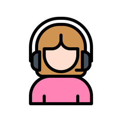 Communication icons in various shapes in flat, line, colored styles.