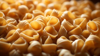 Close-up of an appetizing, delicious homemade pasta dish