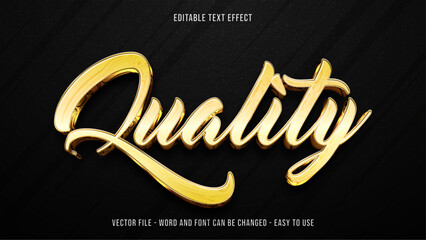 Editable golden style text effect, luxury text style