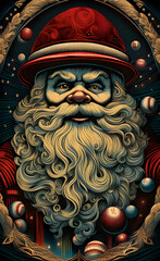 Fototapeta premium Nightmare santa