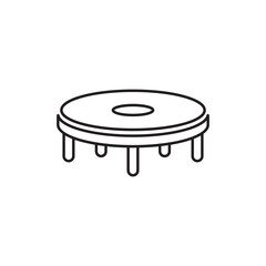 trampoline icon design vector isolated