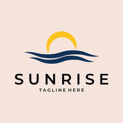 sunrise logo vector symbol illustration design
