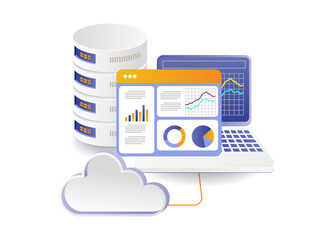 Analysis of cloud servers hosting computer data