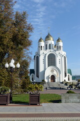 Cathedral of Christ the Savior on Victory Square in Kaliningrad