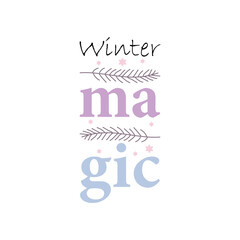 winter t shirt design illustration