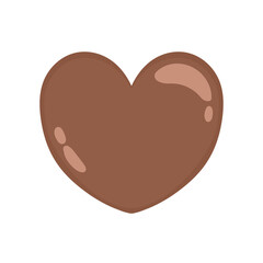 シンプルなハートのチョコレート⭐︎PNG