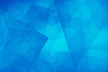 Fototapeta premium Blue abstract background, lines angles and diamond shaped pattern in vintage grunge texture design, faded worn grunge stains, old red material