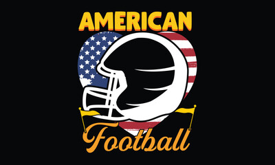 American Football T-shirt Design Vector